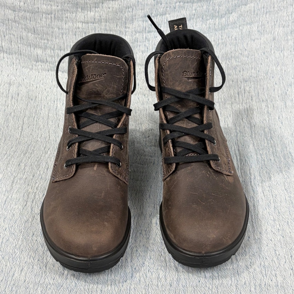 Blundstone 162 Lace Up Boots Rustic Brown Leather Mens 4 Womens 6‎ B# 001157